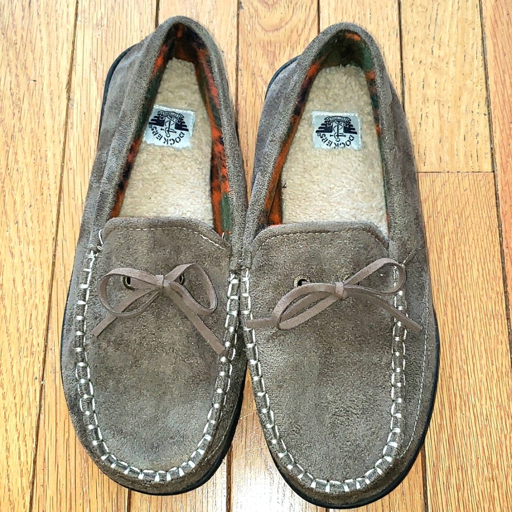 Docker's moccasin slippers